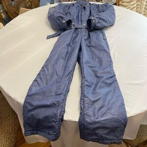Bogner VTG Blue One Piece Snow Bib Ski Snow Suit Size 10